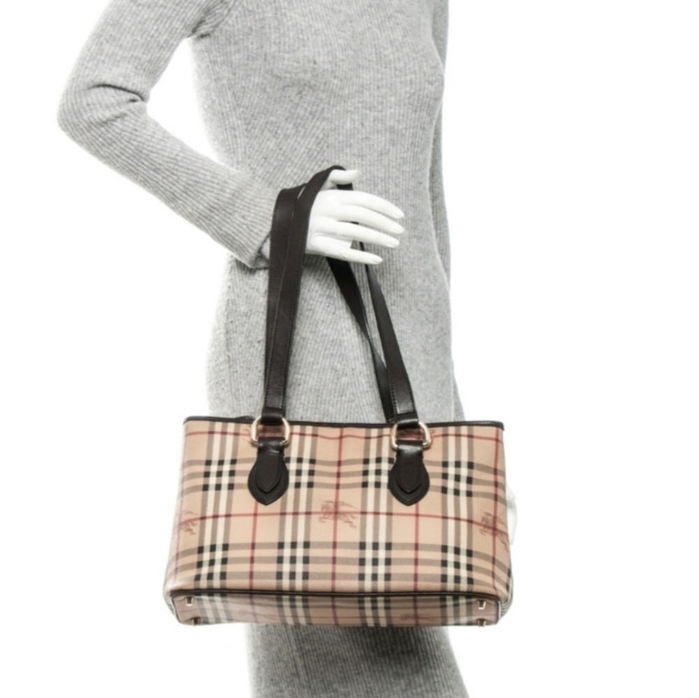 BURBERRY Haymarket Check Medium Regent Tote